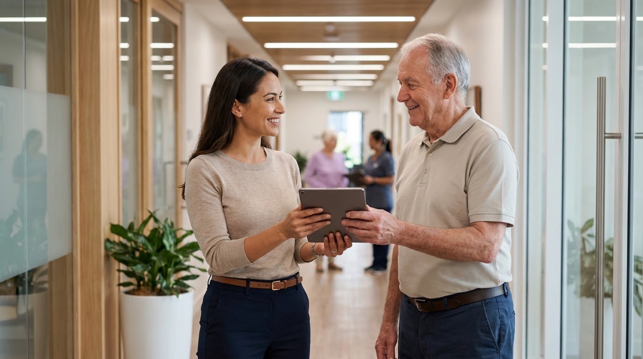 Pharmacist helping a patient
